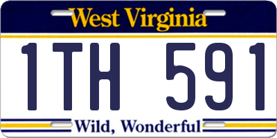 WV license plate 1TH591