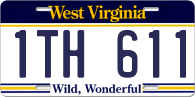 WV license plate 1TH611