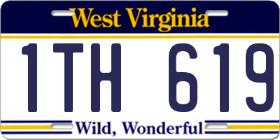 WV license plate 1TH619