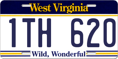 WV license plate 1TH620