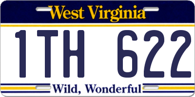 WV license plate 1TH622