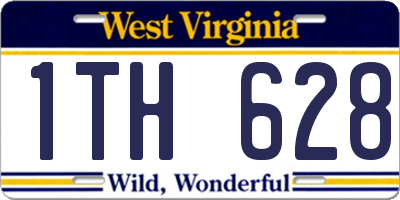 WV license plate 1TH628