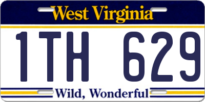 WV license plate 1TH629
