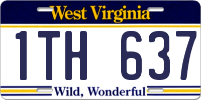 WV license plate 1TH637