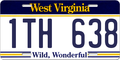 WV license plate 1TH638
