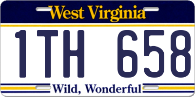 WV license plate 1TH658