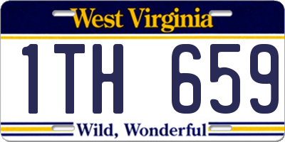 WV license plate 1TH659