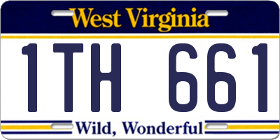 WV license plate 1TH661