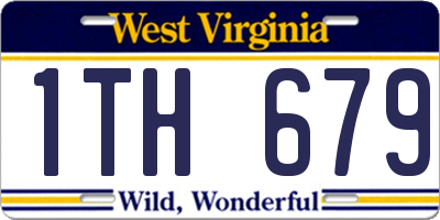 WV license plate 1TH679