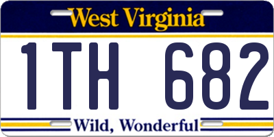 WV license plate 1TH682