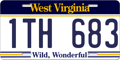 WV license plate 1TH683