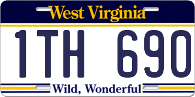 WV license plate 1TH690