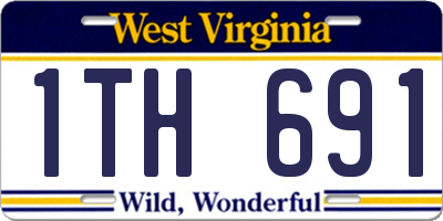 WV license plate 1TH691