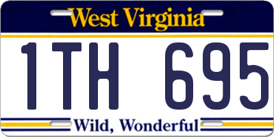 WV license plate 1TH695