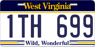 WV license plate 1TH699