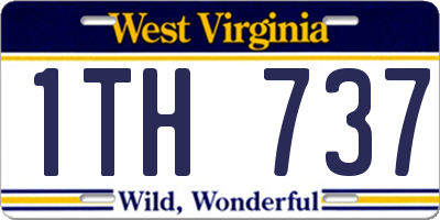 WV license plate 1TH737