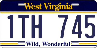 WV license plate 1TH745