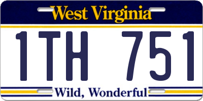 WV license plate 1TH751