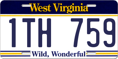 WV license plate 1TH759