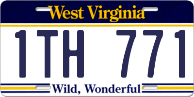 WV license plate 1TH771