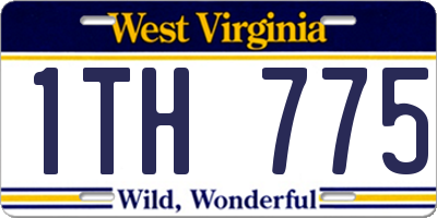 WV license plate 1TH775