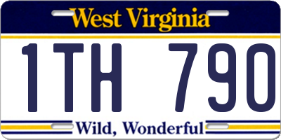 WV license plate 1TH790