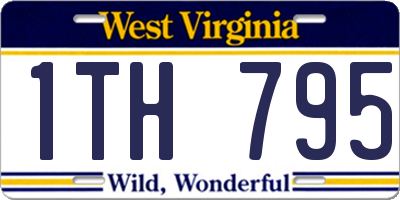 WV license plate 1TH795