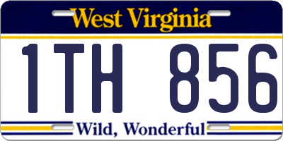WV license plate 1TH856