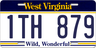 WV license plate 1TH879