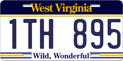 WV license plate 1TH895