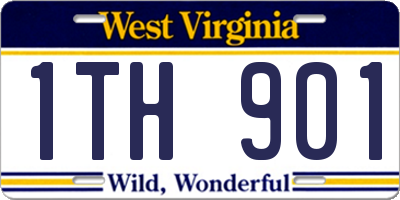 WV license plate 1TH901