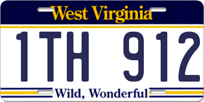 WV license plate 1TH912