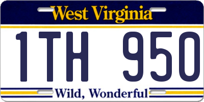 WV license plate 1TH950
