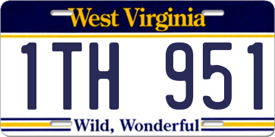 WV license plate 1TH951