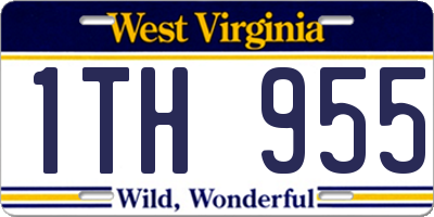 WV license plate 1TH955