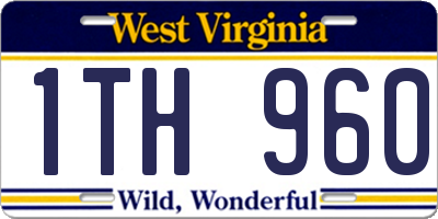 WV license plate 1TH960
