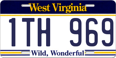 WV license plate 1TH969