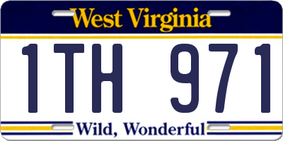 WV license plate 1TH971
