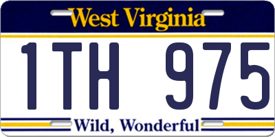 WV license plate 1TH975