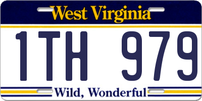 WV license plate 1TH979