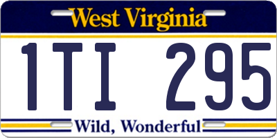 WV license plate 1TI295