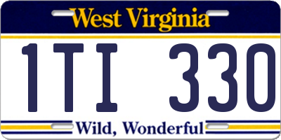 WV license plate 1TI330