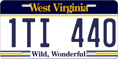WV license plate 1TI440