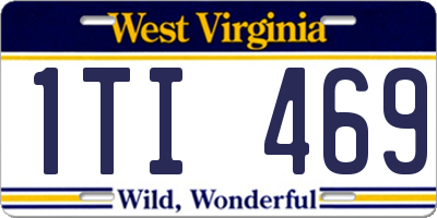 WV license plate 1TI469