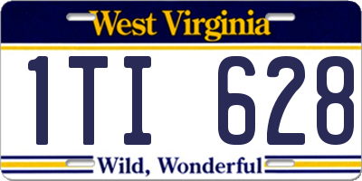 WV license plate 1TI628