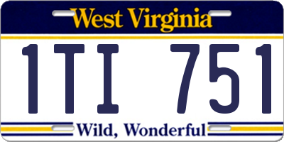 WV license plate 1TI751