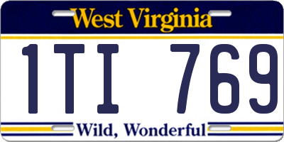 WV license plate 1TI769