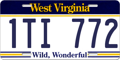 WV license plate 1TI772