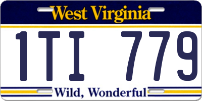 WV license plate 1TI779