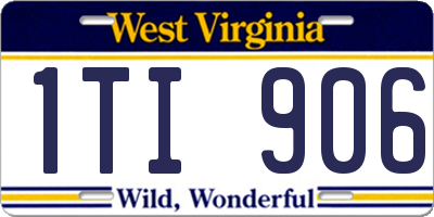WV license plate 1TI906